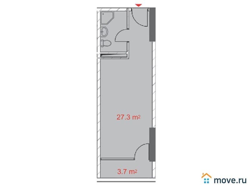 1-комн. квартира, 31 м²