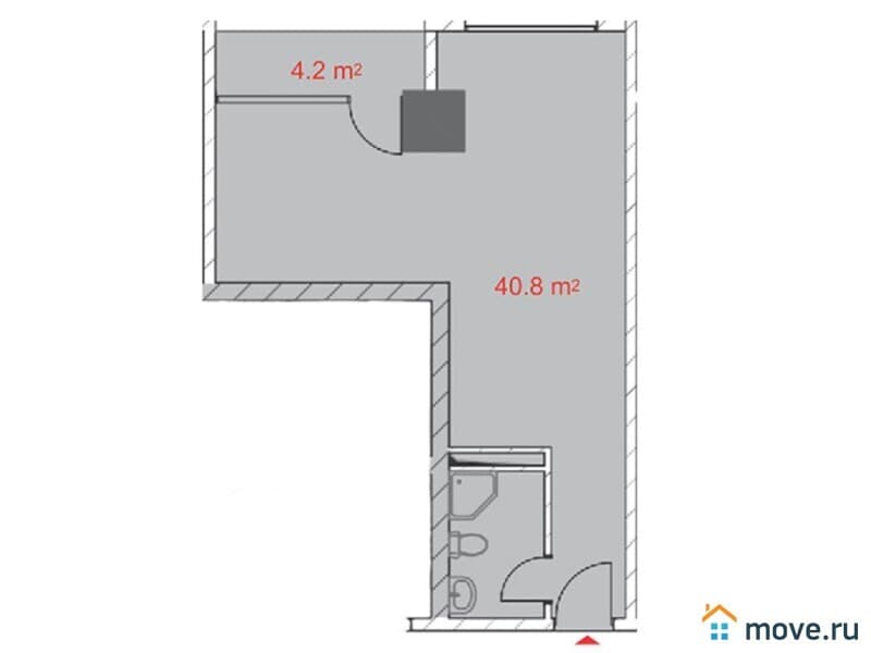 2-комн. квартира, 45 м²