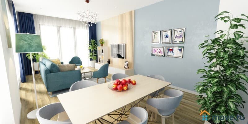 5-комн. квартира, 121.4 м²