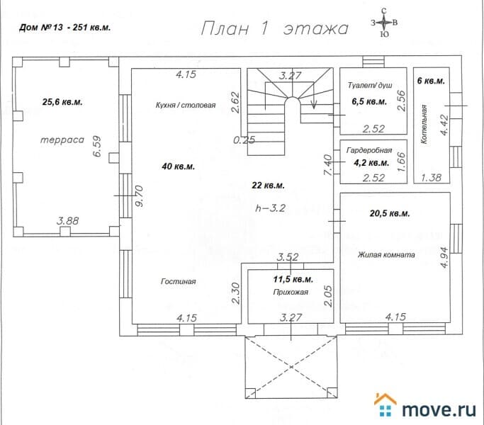 коттедж, 251 м², 10 соток