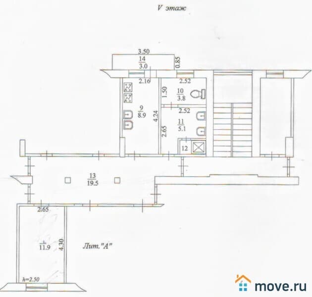 комната, 12 м²