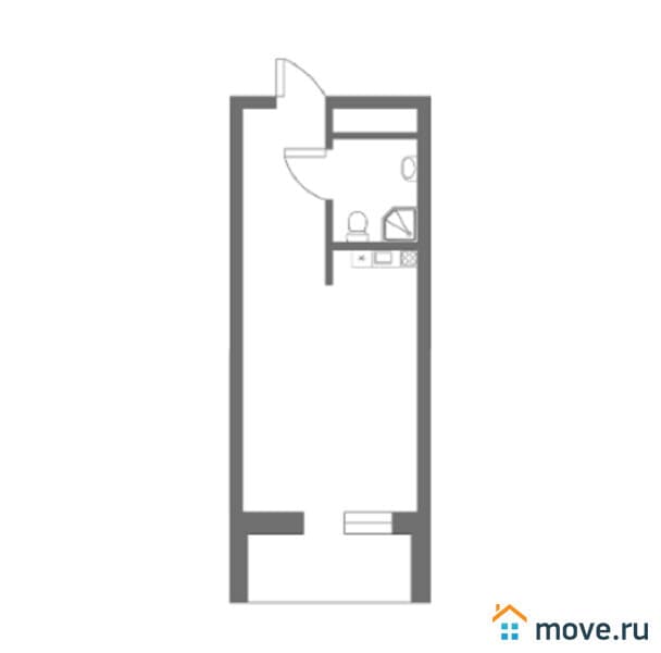 1-комн. квартира, 24 м²