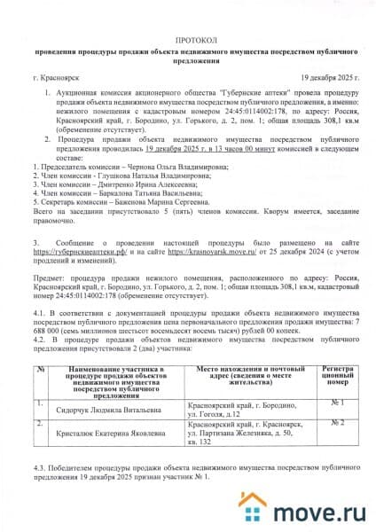 свободного назначения, 308.1 м&sup2;