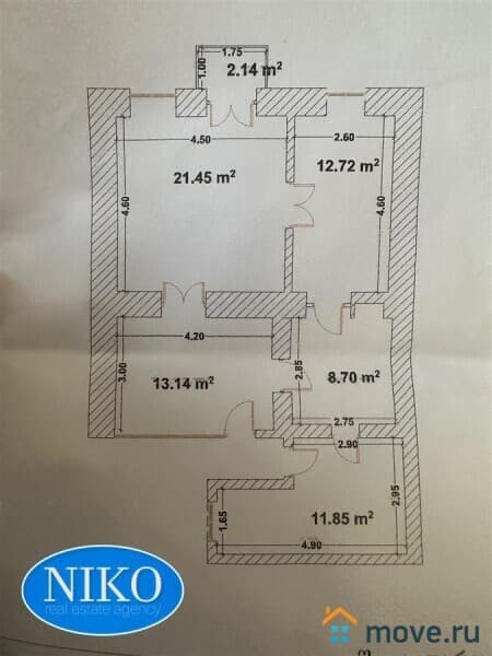 4-комн. квартира, 70 м²