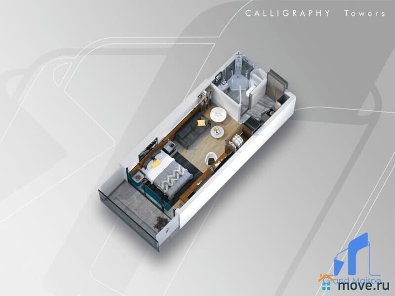 1-комн. квартира, 29.3 м²