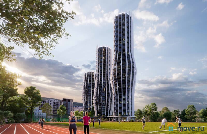 1-комн. апартаменты, 34.3 м²