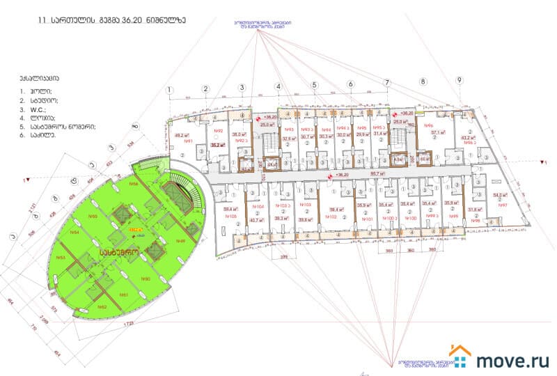 1-комн. квартира, 35.9 м²