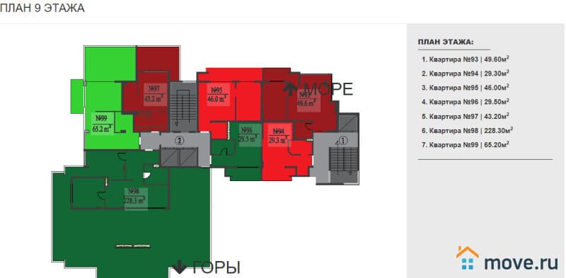 1-комн. квартира, 29.5 м²