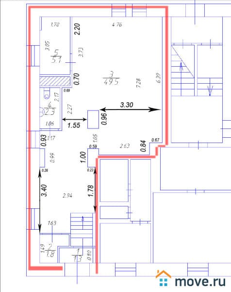 торговое помещение, 60 м²