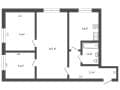 3-комн. квартира, 42.8 м&sup2;