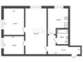 3-комн. квартира, 42.8 м&sup2;
