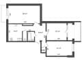 3-комн. квартира, 70 м&sup2;
