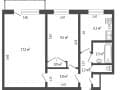 2-комн. квартира, 43.3 м²