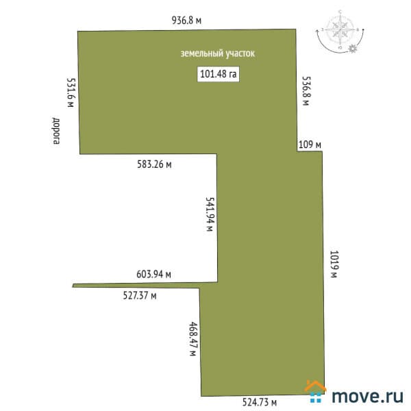 земля с/х назначения, 101.48 га