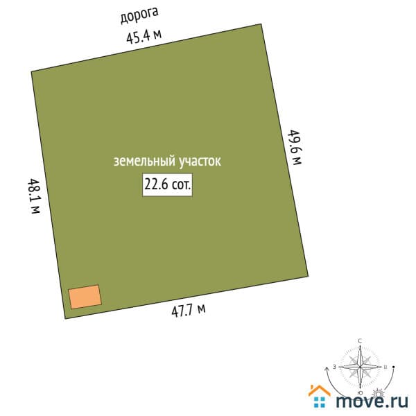 земельный участок, 12.65 сотки