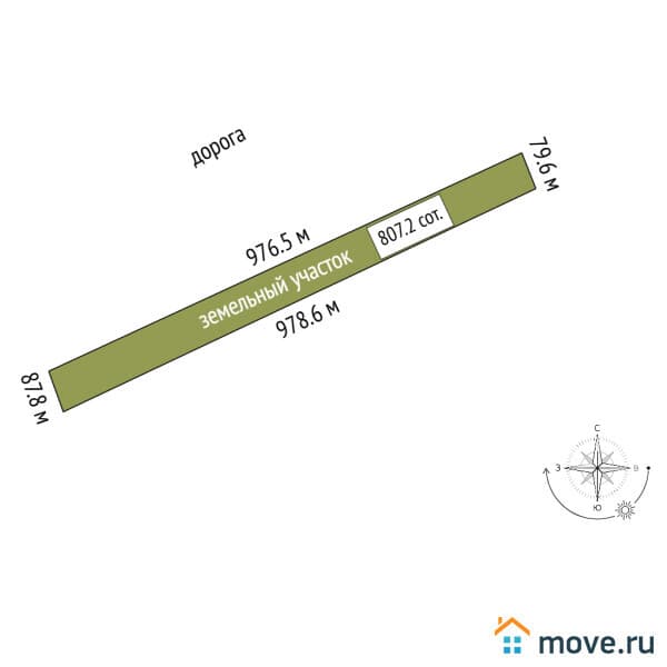 земельный участок, 8.07 га