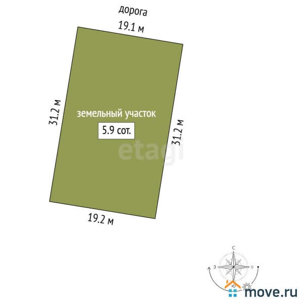 земельный участок, 5.89 сотки