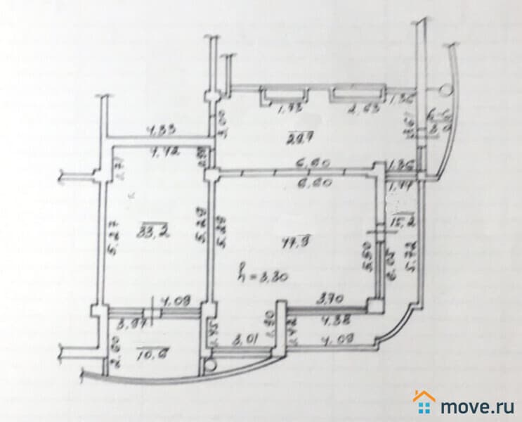 2-комн. квартира, 136.9 м²