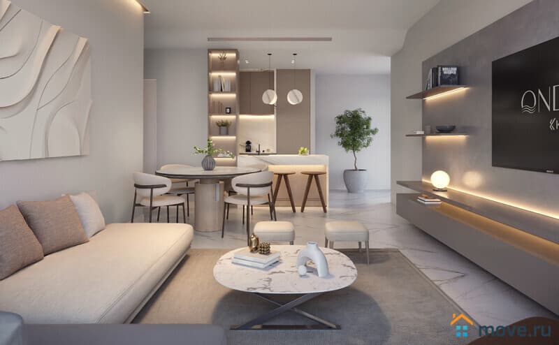 студия, 82 м²