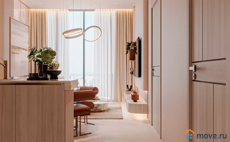 студия, 37 м²