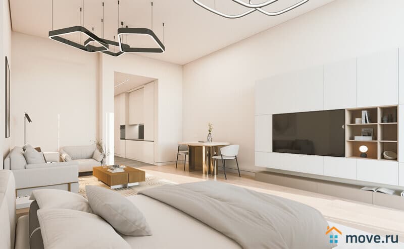студия, 54 м²
