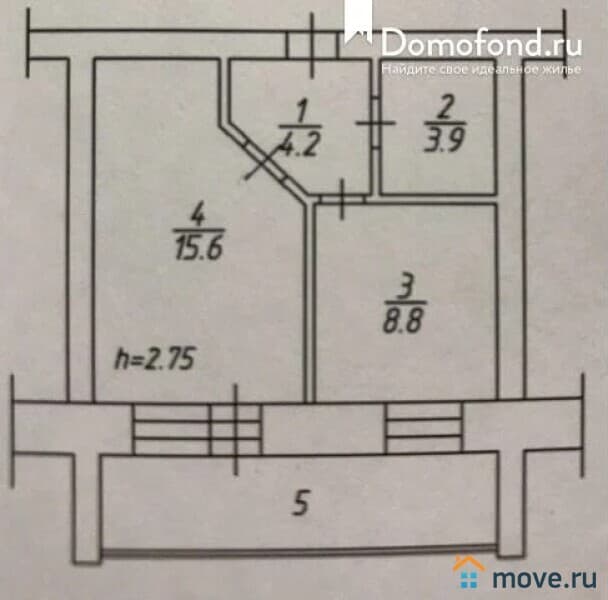 1-комн. квартира, 32 м²