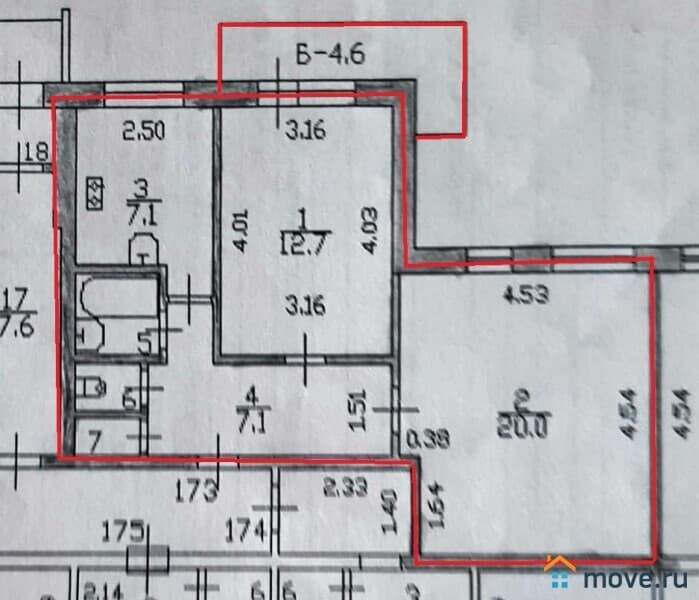 2-комн. квартира, 50 м²