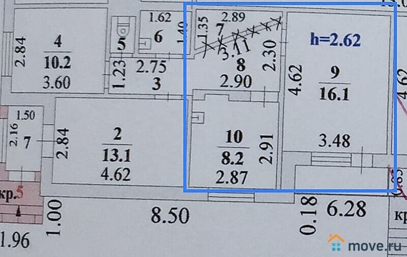 свободного назначения, 35 м²