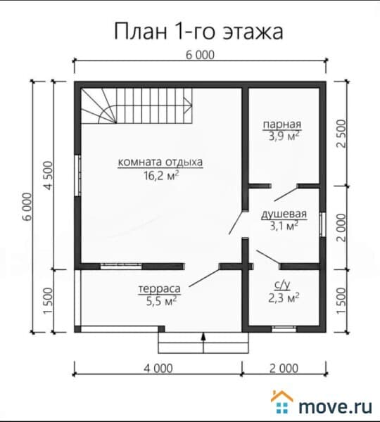 дом, 60 м²