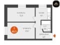 Объявление о продаже двухкомнатной квартиры, 40.5 м², этаж 1 из 5. Фото 2