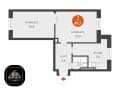 Продам двухкомнатную квартиру, 49.5 м², этаж 2 из 3. Фото 3