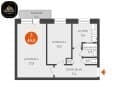 Купить двухкомнатную квартиру, 45 м², этаж 4 из 5. Фото 2