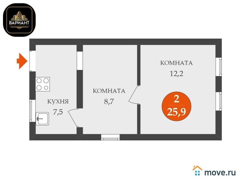 дом, 28.4 м²