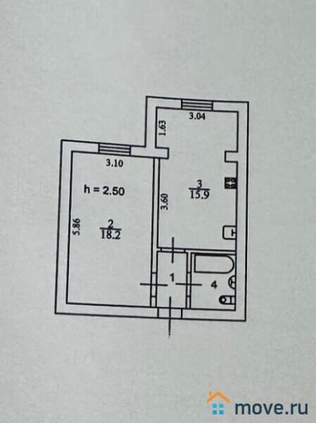 1-комн. квартира, 40 м²