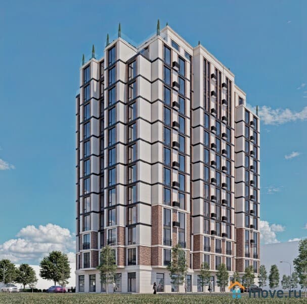 1-комн. квартира, 45.6 м²