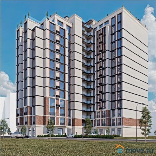 1-комн. квартира, 45.6 м²