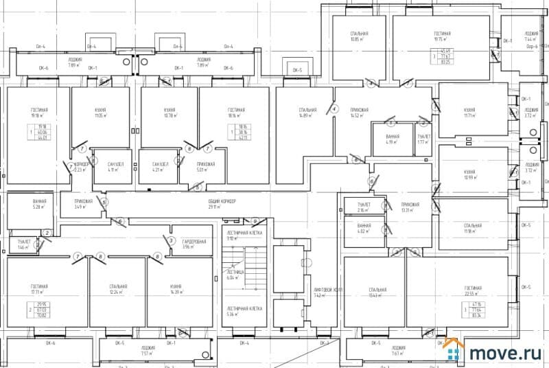 3-комн. квартира, 89 м&sup2;