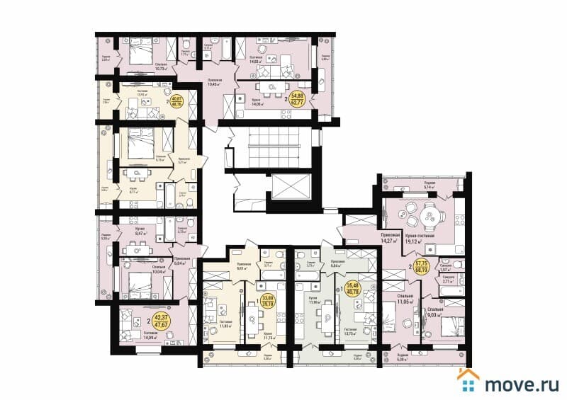 2-комн. квартира, 48 м&sup2;
