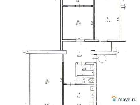 Продаем 3-комнатную квартиру, 72 м&sup2;, Новофедоровка, Севастопольская
