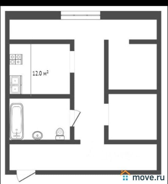 2-комн. апартаменты, 56.7 м²