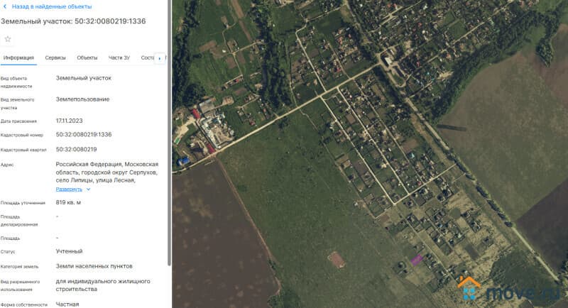 земельный участок, 0.82 га