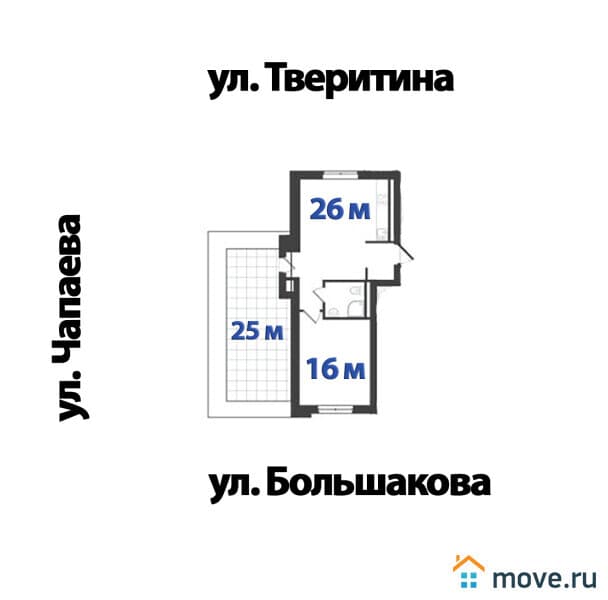 2-комн. квартира, 70 м²