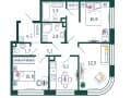 2-комн. квартира, 66.1 м²