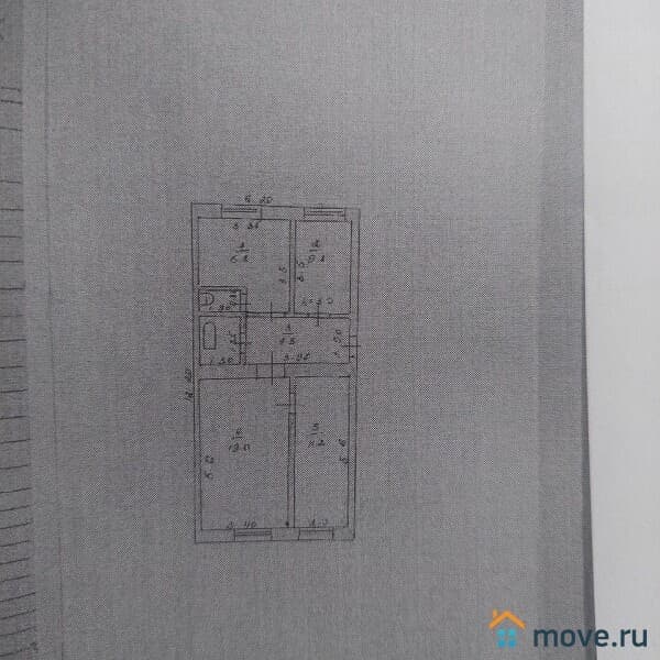 3-комн. квартира, 58.3 м²