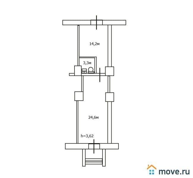 торговое помещение, 42.1 м²