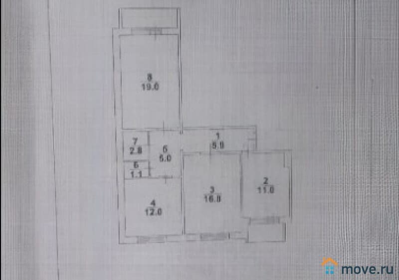 3-комн. квартира, 74 м²