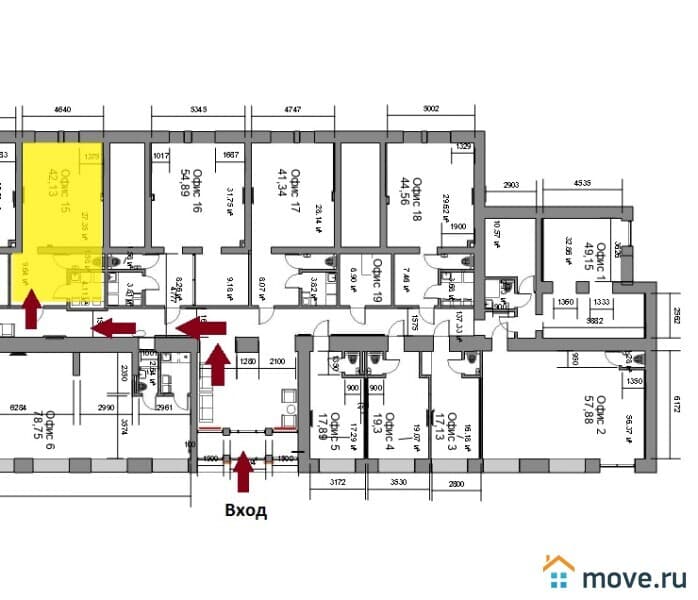 свободного назначения, 42 м²