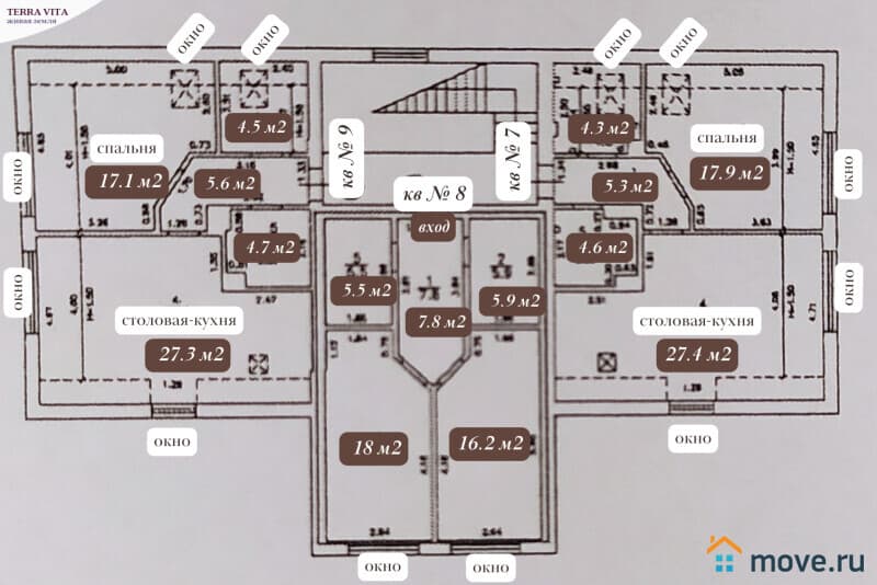 1-комн. квартира, 59.5 м²