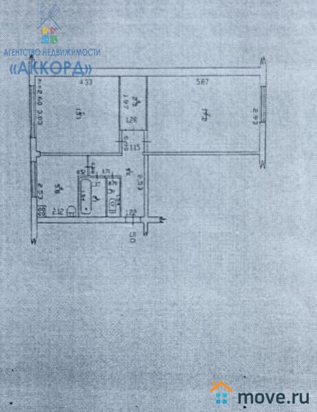 2-комн. квартира, 47.4 м²