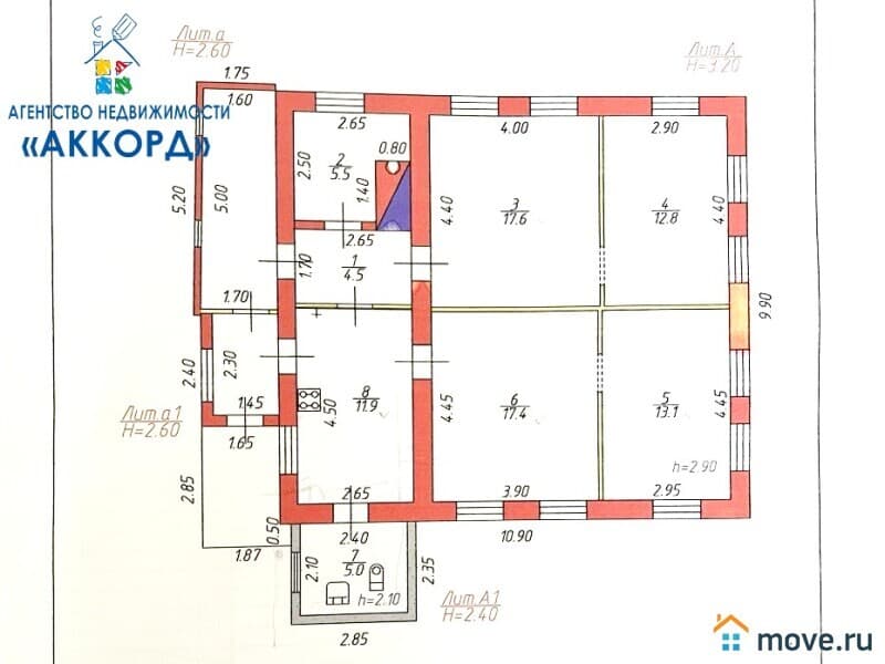 дом, 87.8 м²